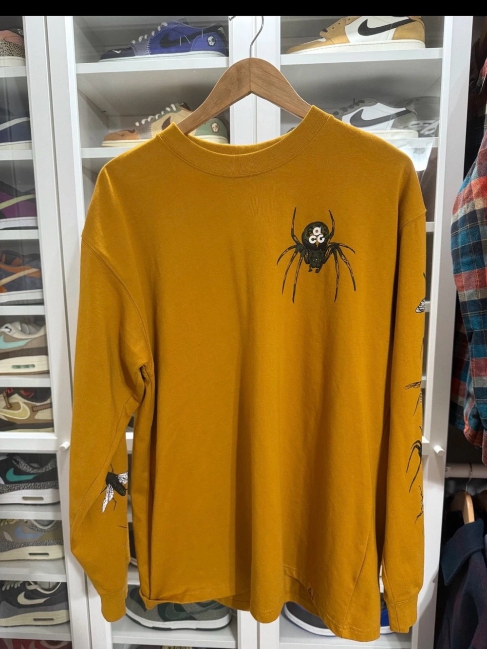 Nike ACG Insect Bugs Long Sleeve Heavyweight T Shirt Mens mDR7759-727 NEW no tag